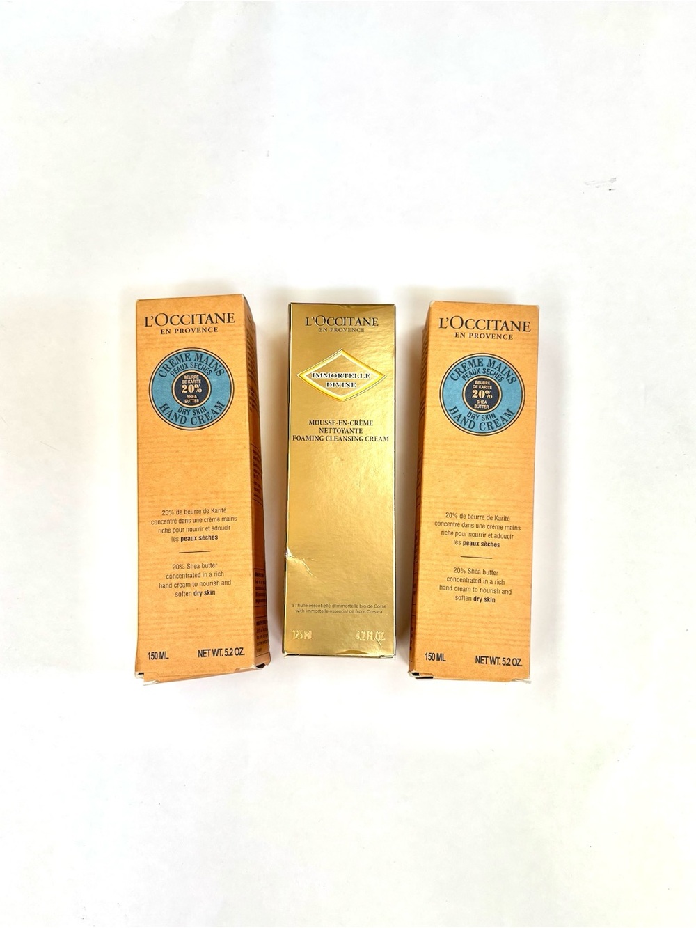 L'OCCITANE Shea Hand Creams & Foaming Cleansing Cream Set